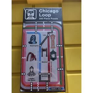 Chicago Loop * Elevated train Railway / lines 250 piece puzzle by Transit Tees